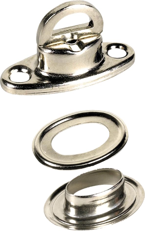 Kit Tenda Da Campeggio – 5 Occhielli + 5 Gancetti Girevoli + 5 Controganci, Robusti E Facili Da Montare