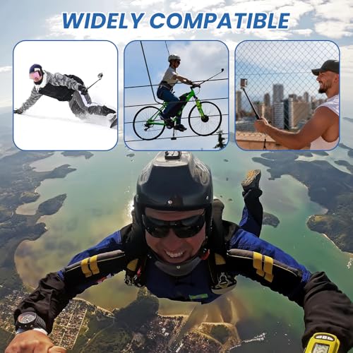 92cm Wasserdicht Selfie Stick Ausziehbar 29–92 cm für GoPro Hero 13 12 11 Max DJI Osmo Pocket 3 Insta360 X5 X4 AKASO EK7000 V50 X Action Kamera Verlängerungsstange Aluminiumgriff Teleskopstange Wasser