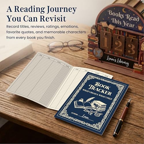 Woodamore Books Read This Year Counter, Book Tracker Gift for Book Lovers - Image 3