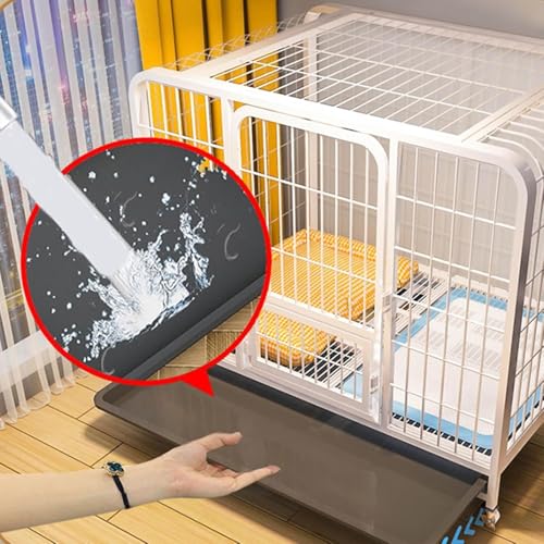 Cage cobaye 2 niveaux sur roues idéale pour un salon propre et ordonné - 5
