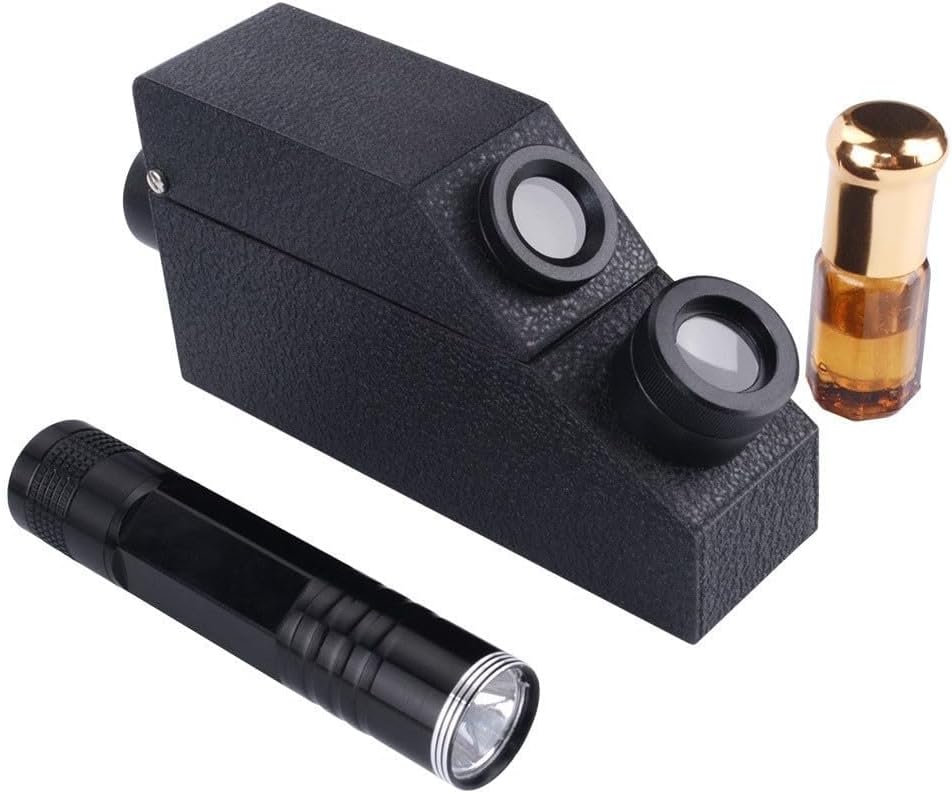 Gem Refractometer for Gemstone Testing Tool and For Refractive Index Measurement, Portable Jewelry Inspection Device with Birefringence Detection, .30-.81RI Range(B)
