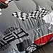 Axolotl Kid Comforter Set Twin Size,Racing Car Bedding Set for Boys Girls Teen Kids Children Racing Gifts,Race Cars Quilt Bed Set with 1 Comforter 2 Pillowcases,Red Grey