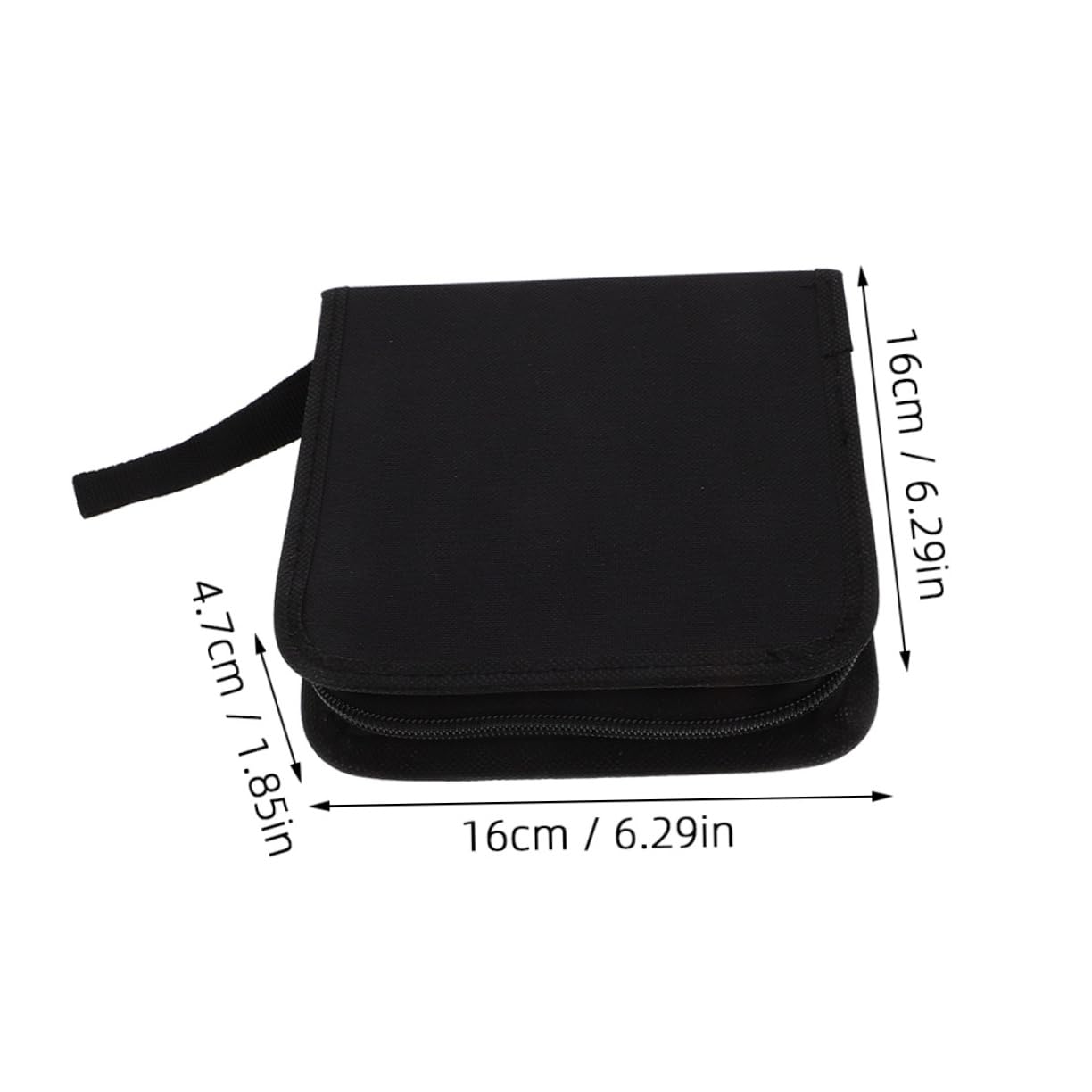 PRETYZOOM 5 Set Di Custodie Porta-dvd Da Viaggio Con Capacità Di 40 Con Cerniera Liscia Raccoglitore Portatile 2 Pezzi*5