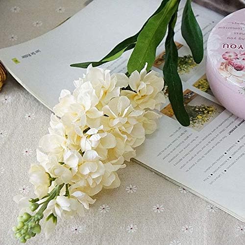 EdricShop Hyacinth Violet Flower Silk Artificial Flowers Wedding Marriage Party Bridal Floral for Home Table Garden Decoration Fake Flores - (Color