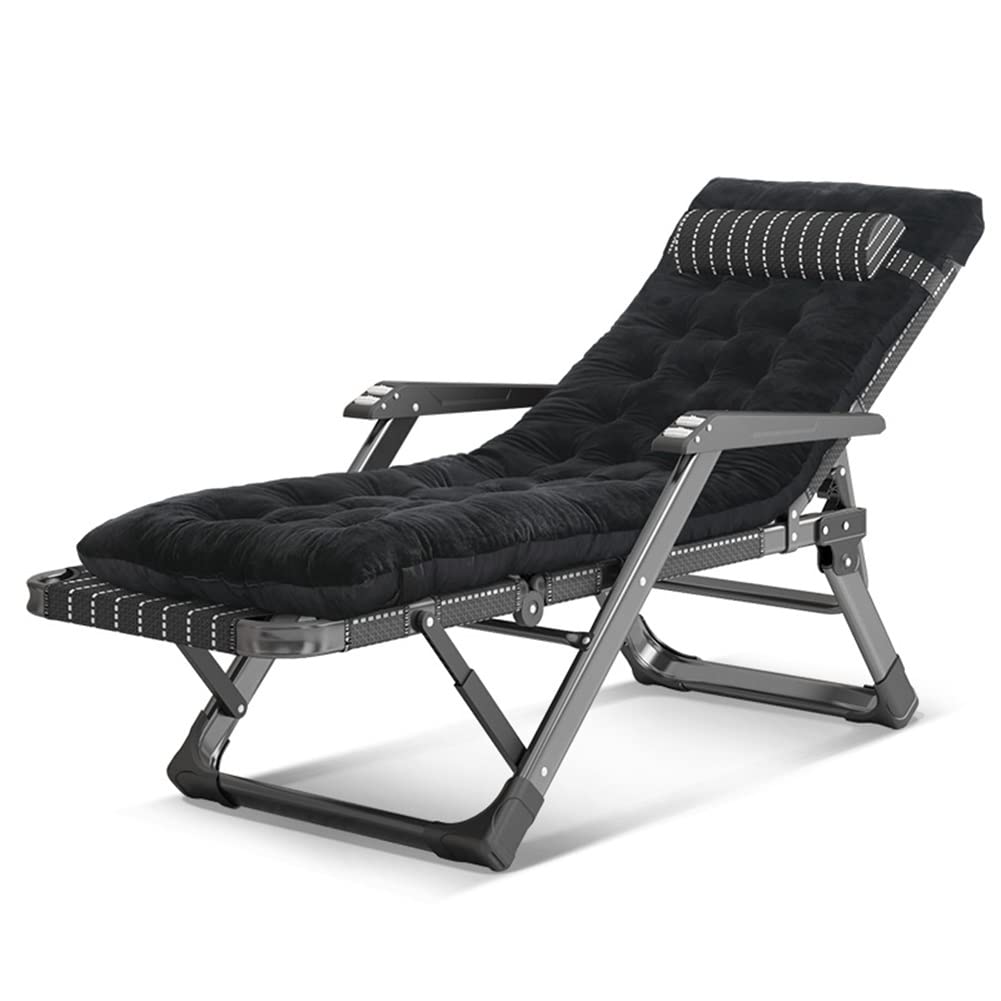 Fauteuil extérieur pliable rembourré pour patio avec oreiller amovible