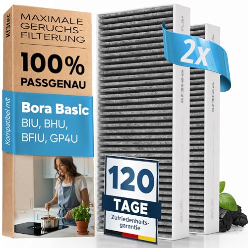 KF3TEC Aktivkohlefilter-Set für Bora Basic BAKFS und BIU/BHU/BFIU Dunstabzugshauben/Maximal 2 Stück pro Kunde