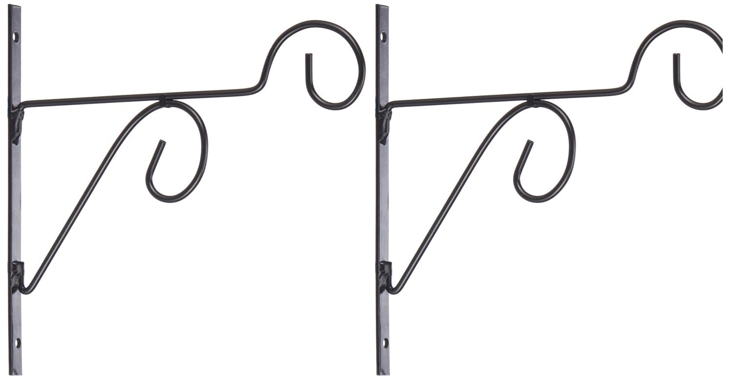 BIRDBRID Planet Bloom Wall Hooks for Hanging Plants – Black Decorative Straight Brackets for Pots, Bird Feeders, Lanterns, Wind Chimes, Indoor Outdoor Metal Plant Hangers (Pack of 2)-image-37