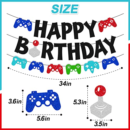 Video Game Birthday Banner Game On Happy Birthday Garland Decoration Level Unlocked Bday Party Decor Playing Controller Level Up Theme For Boys Girls Bday Baby Shower Event Anniversary Celebration Supplies #TOP2