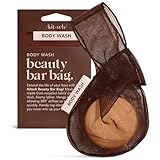 Kitsch Bar Soap Saver Bag – Patented Mesh Bag Soap Holder for Body Wash Bar - Extends Use & Prevents Soggy Mess - Recycled Mesh Beauty Pouch, Eco-Friendly – Chocolate