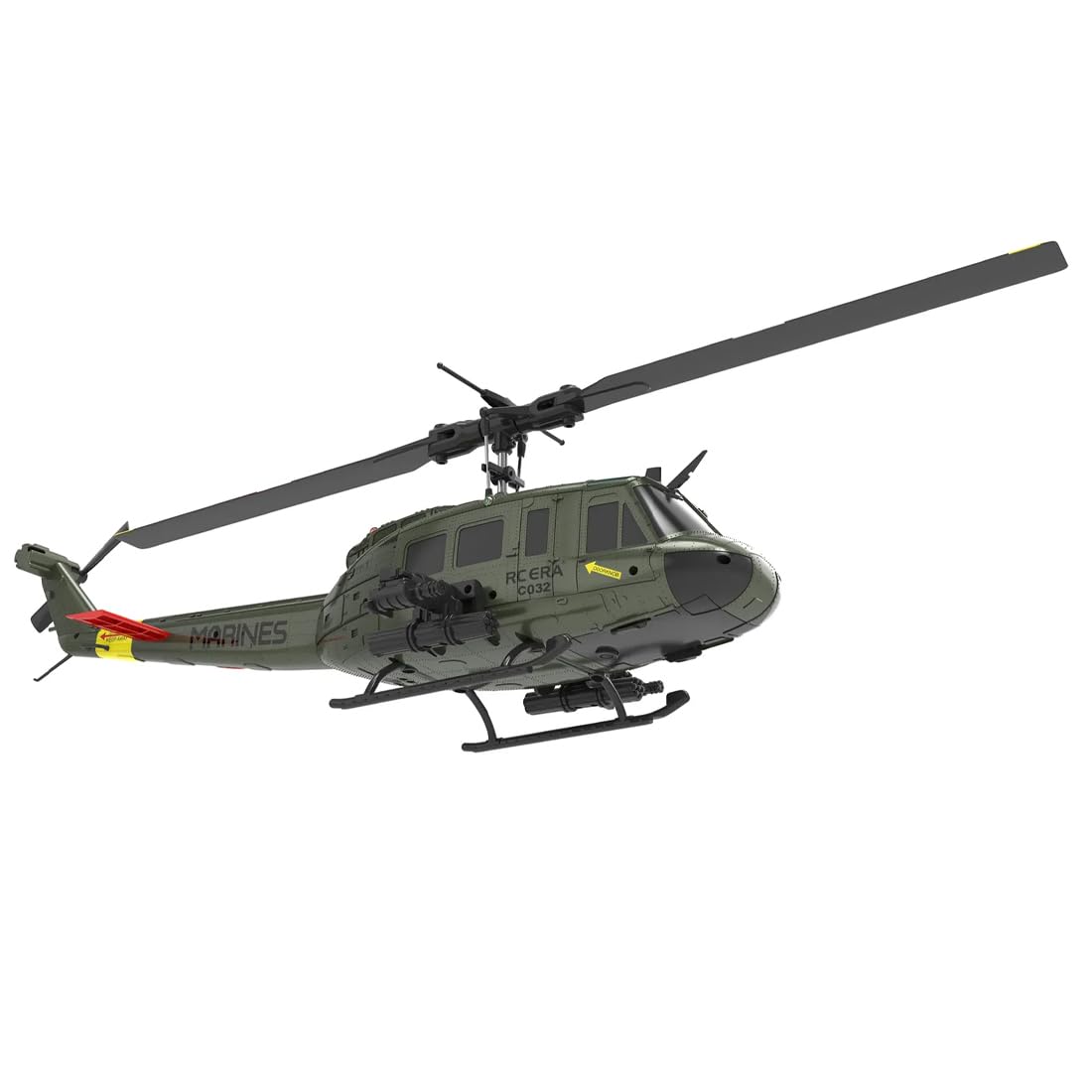 C032 UH-1 Huey RC helikopter dla dorosłych, skala 1/48, 2,4 G, 6-kanałowy, bezszczotkowy, bezszczotkowy, model helikoptera z utrzymaniem wysokości, przepływem optycznym i pozycjonowaniem TOF (różowy/2