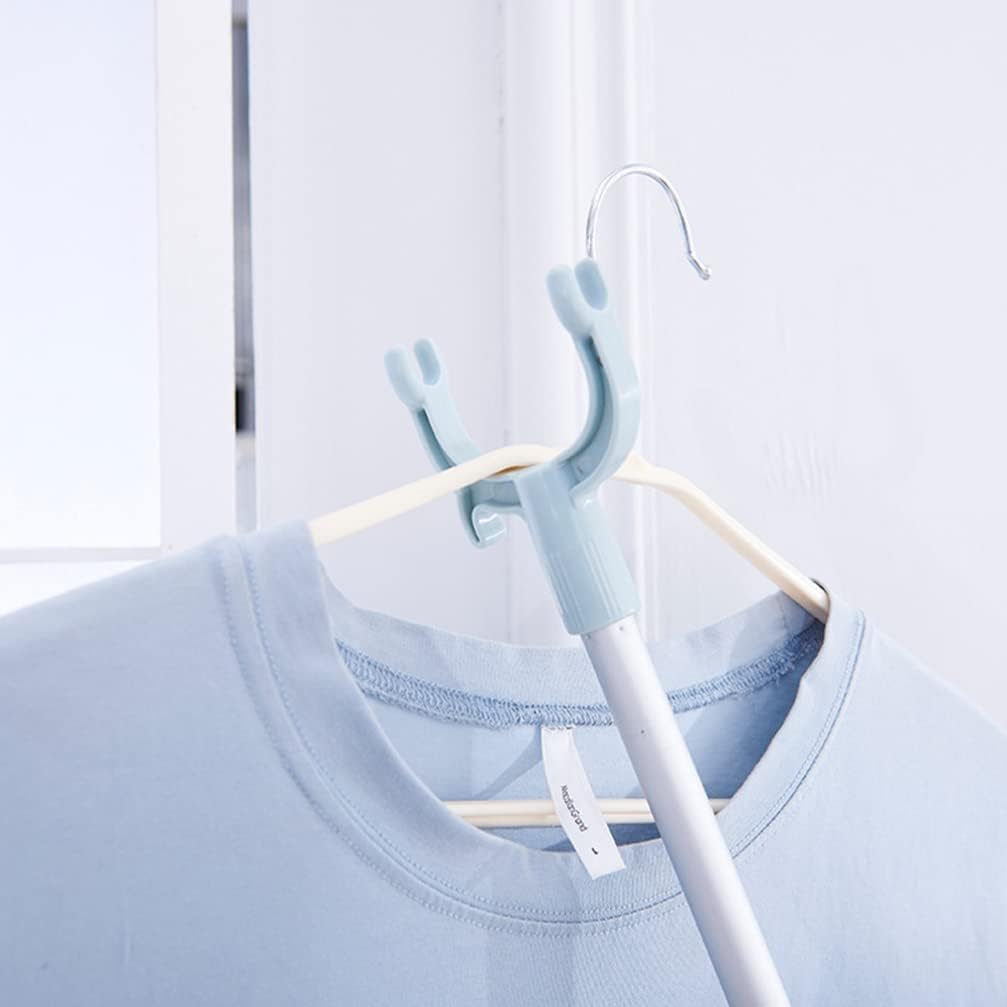 2pcs Adjustable Retractable Clothesline Rod Telescoping Garment Pole for Easy Drying Lightweight Aluminum Alloy Design for and Spaces Versatile Clothes Drying