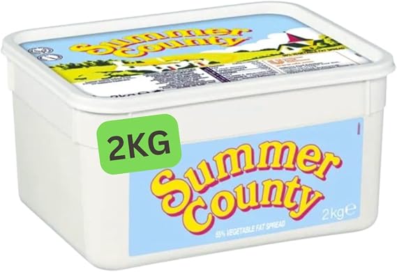 Summers County Spreadable Margarine - 55% Vegetable Fat Spread (4x2kg)