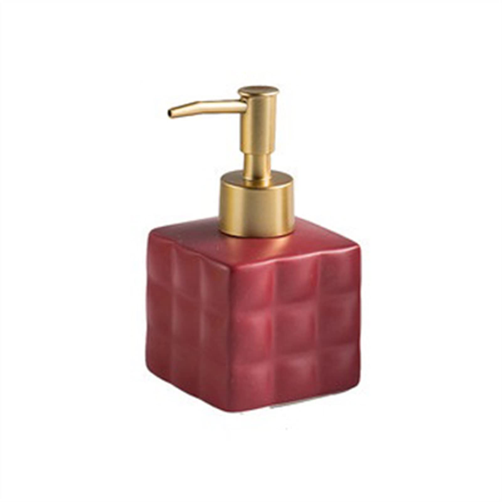 Dispenser di Sapone Dispenser di sapone da cucina in ceramica a colori Distributore di sapone for la lozione ceramica Bagno dispenser sapone bagno (Color : Nero, Size : 220 ml)