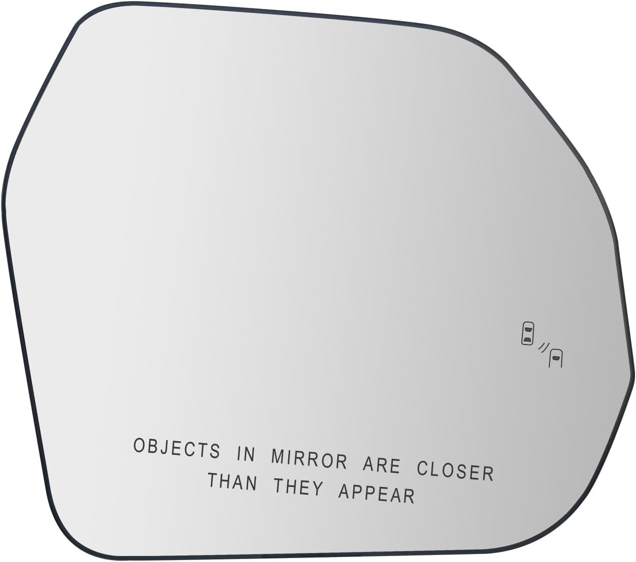 Blind Spot Detection Passenger Side Mirror Replacement for Toyota Tundra 2022-2023, Right Exterior Side Rearview Mirrors Glass, with Backing Plate, Power Heated