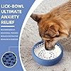 Dog Lick Bowl, Bestalk Anxiety Relief Lick Mat for Dogs, Non-Slip Freeze Licking Bowl Enrichment Puzzle Feeder for Distraction, BPA Free Silicone, Dishwasher Safe