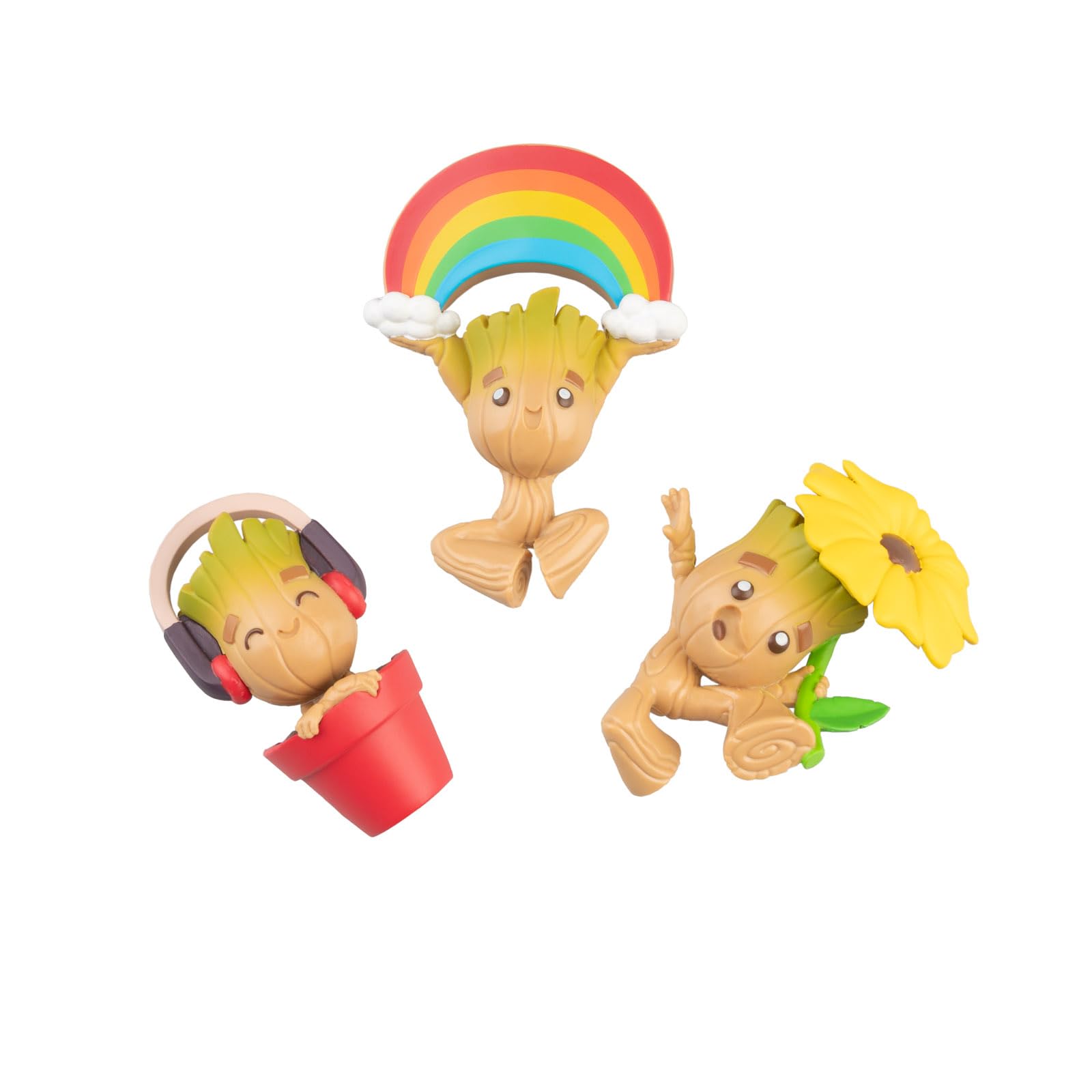 Grupo Erik Set Of 3 Fridge Magnets 3D - Marvel Groot Figure, Baby Groot Gifts Under 20 Pounds, Gifts For Girls & Boys, Women & Men | Kitchen Decor Accessories