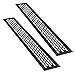 sossai® Rejillas de ventilación de aluminio - Alucratis (2 piezas) | Rectangular - dimensiones: 48 x 6 cm | Color: negro | rejilla de aire