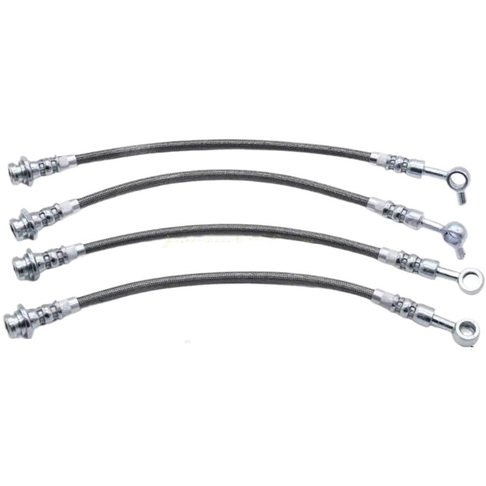 Aqyhsotw One Color Car Extended Braided Brake Line Hose Tube Fit For Patrol Y60 Replacement Brake Lines Kit