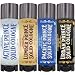 BushKlawz Solid Colognes Travel Variety Gift Set Sampler. Includes 1 chapstick size stick of each of our 4 famous scents. Best Gift Present for men men's