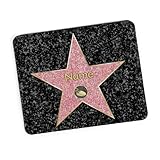 Herz & Heim® Personalisiertes Mousepad mit Wunschname oder Foto Walk of Fame