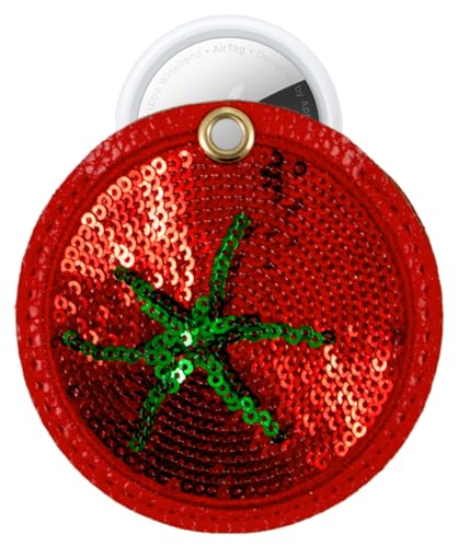 Image of Sonix Keychain Case Compatible with Apple AirTag (Tomato)