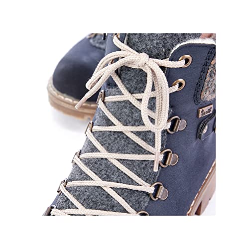 Rieker Damen Y9131-14 Mode Stiefel, blau, 40 EU