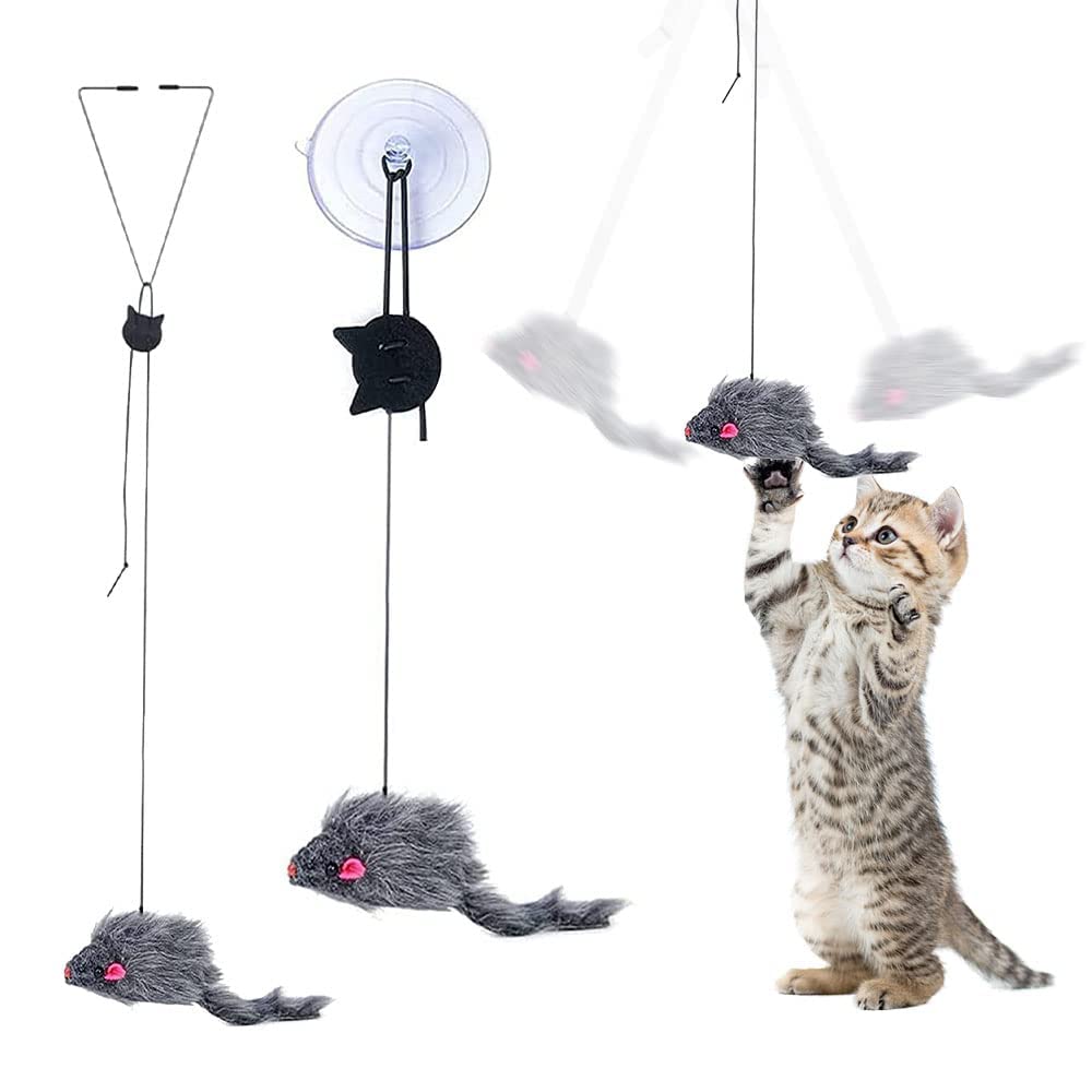 Pet Mouse Toy, 2 PCS Cat Toys