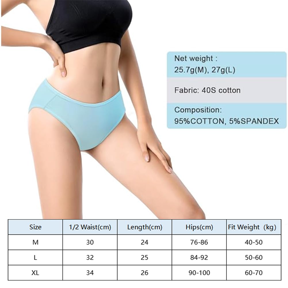 flintronic Slip Donna, Mutande Donna Cotone Vita Media, Mutandine Traspiranti, Intimo Elastico a Vita Medio-Bassa, Mutande Cotone Donna, Pacco da 6