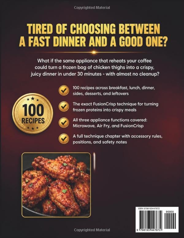 Ninja Crispi Microwave and Air Fryer Cookbook: 100 Tasty and Healthy Recipes for FusionCrisp, Air Fry, Air Roast, Air Bake, Air Broil, and Microwave Cooking — No-Fuss Meals for Beginners image 3