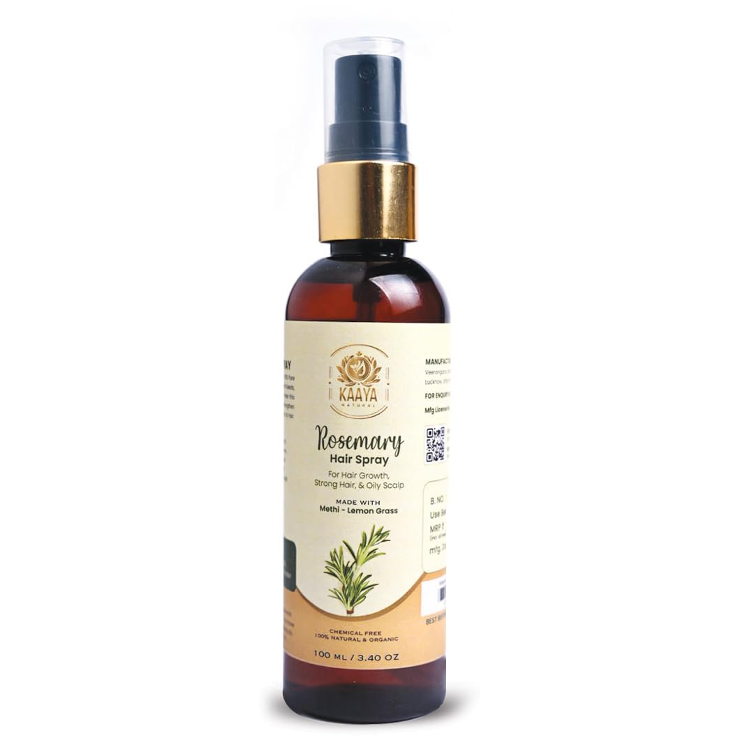 Rosemary Hair Spray For Hair Growth, Strong Hair, & Oily Scalp | 100% Organic & Natural | Unisex Hair Spray | 100ML Bottle