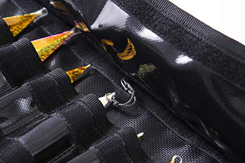 アブガルシア(Abu Garcia) ジグバック Abu ソルティーステージ ダブルフラップ ジグロールバッグM ブラック ジグバック 釣具収納 4枚目