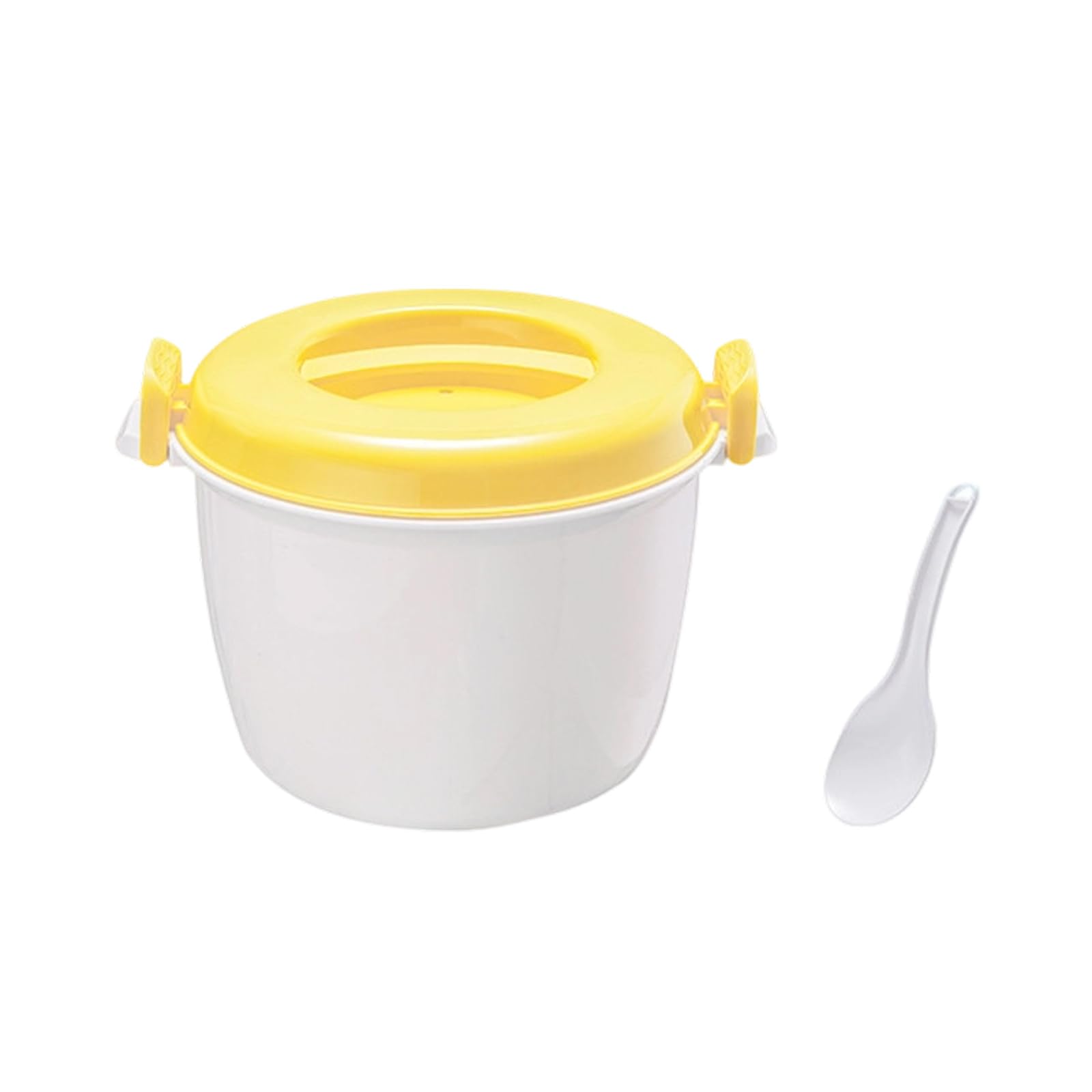 Xjdzineq Oven Microwave Rice Cooker Vegetable Container Insulated Lunch Box with Rice Spoon for Lunch and Meal Preps Heating Bowl with Lid Cookware