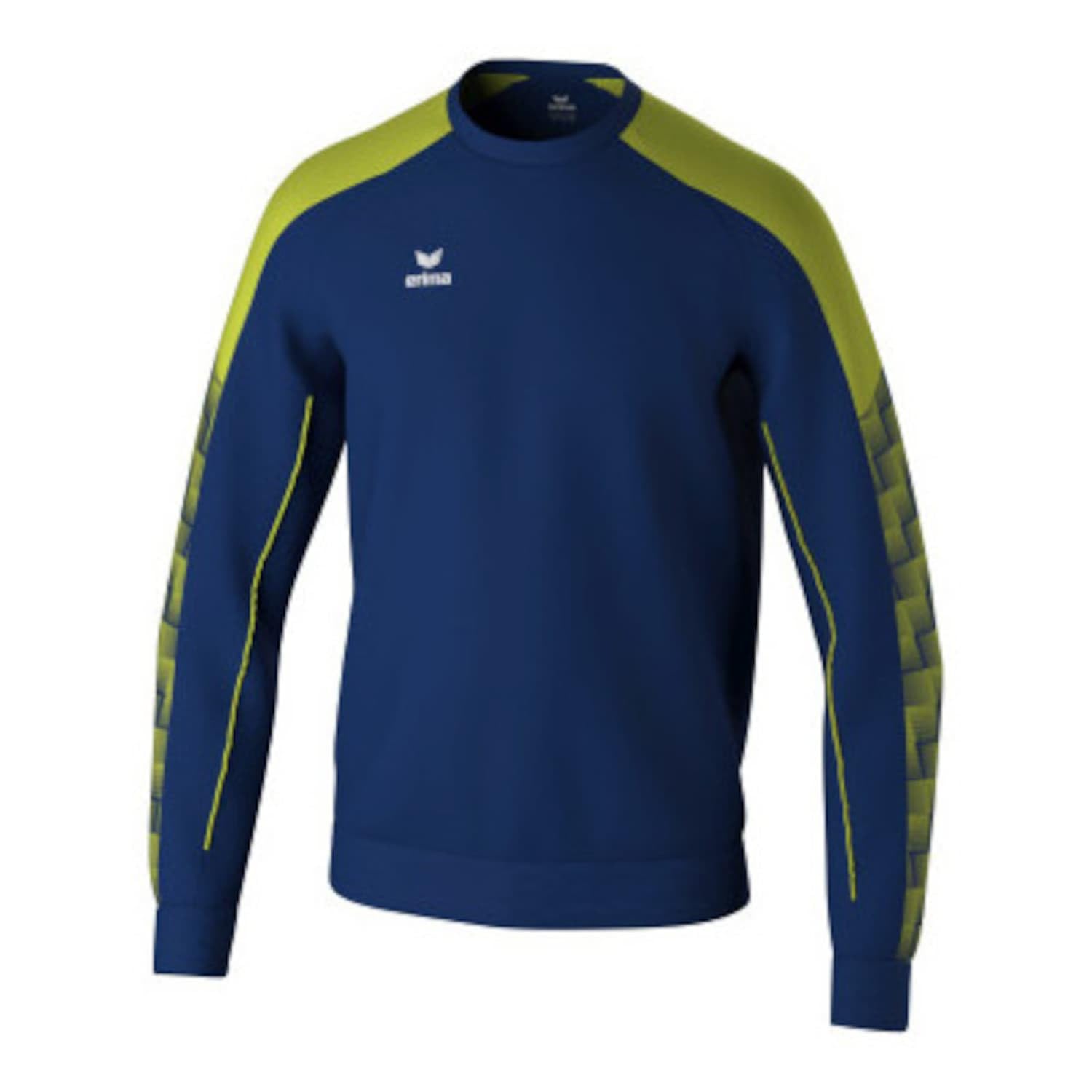 Erima Men's New Navy/Lime Evo Star Functional Sweatshirt