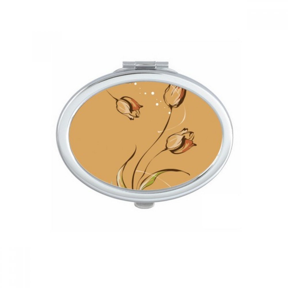 Miroir de maquillage nomade tulipe pour retouches express au bureau ou en voyage