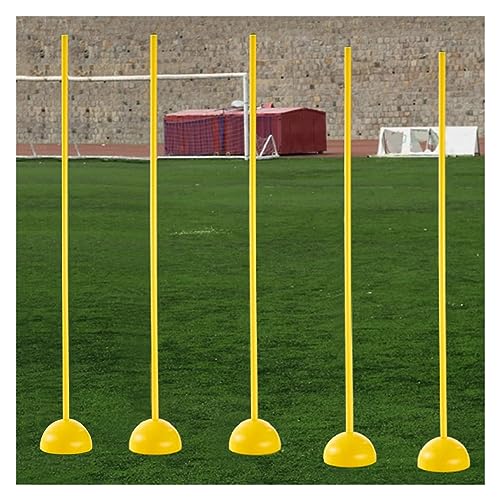 YXXSDP Slalom Poles for Football Agility Speed Training, Detachable Athletics Football Training Aid, Multi Sports Equipment (Size : 1m/39.4inch)