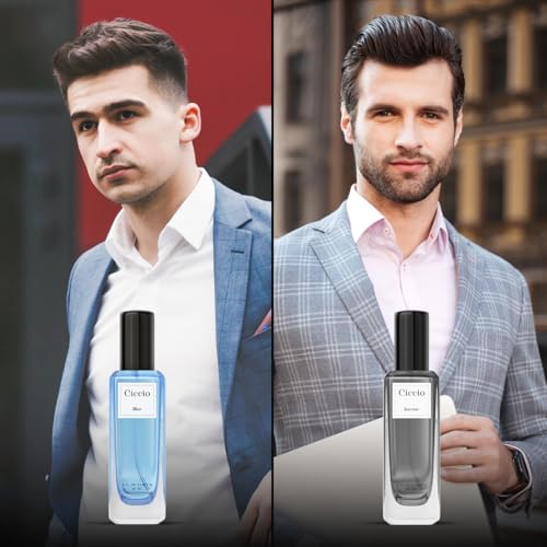 Image of CICCIO Blue and Intense Eau De Perfume with Citrus Lemon, Bergamot, Mandarin, Rosemary, and Sage for Men | Premium Long Lasting Woody, Aquatic Fragrance, (Pack of 2) 20ml each