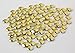BORCHIA Piatta Tonda 4mm 100pz oro chiaro Hotfix tondo scarpe maglie borchie piatte adesive