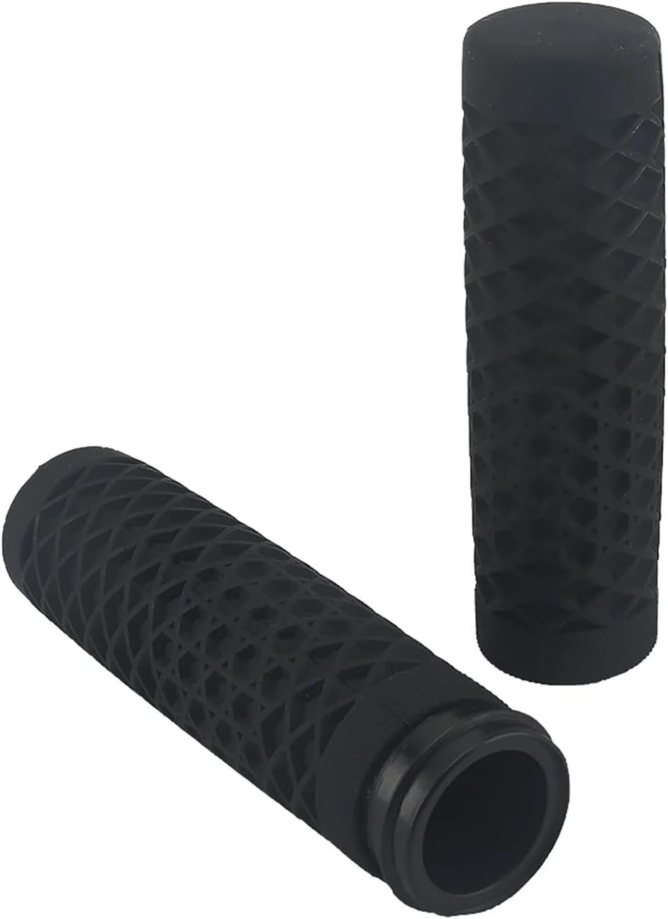 Motorcycle Handlebar Hand Grips Fit for Harley Touring Glide Road Fit for Softail FXDLS 1" 25mm Electronic Throttle Handlebars(Gray)