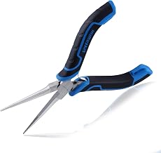 SPEEDWOX Mini Needle Nose Pliers Serrated Jaw Fine Tips TRP Handle