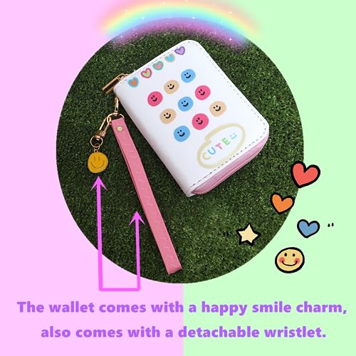 Aacks AACKS22 Smile Coin Purse Happy Face Wallet Girls Small Wallet Happy Kids Wallet thumb #2