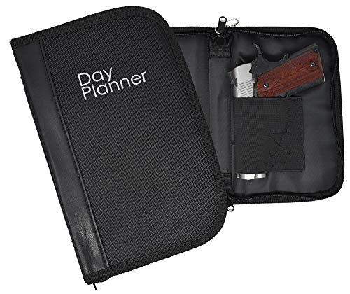Garrison Grip Faux Leather & Canvas Locking Day Planner Gun Case for Compact