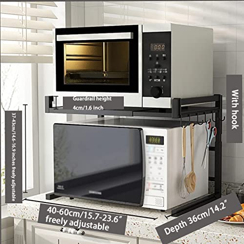 Étagère pour micro-ondes comptoir meuble de rangement acier stable