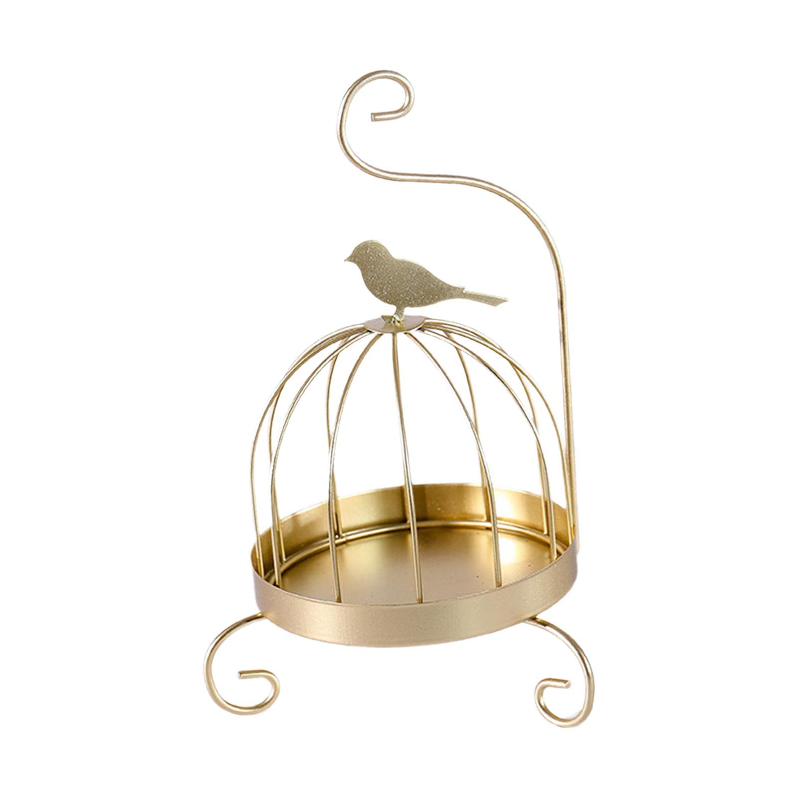 Merishopp Burner Holder Holders Stand for Household Office Hotel Golden Retro Bird-picture-11