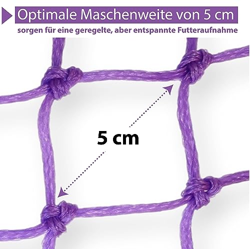 Extra Large Hay Net for Horses, 5 cm x 5 cm Mesh - Image 2