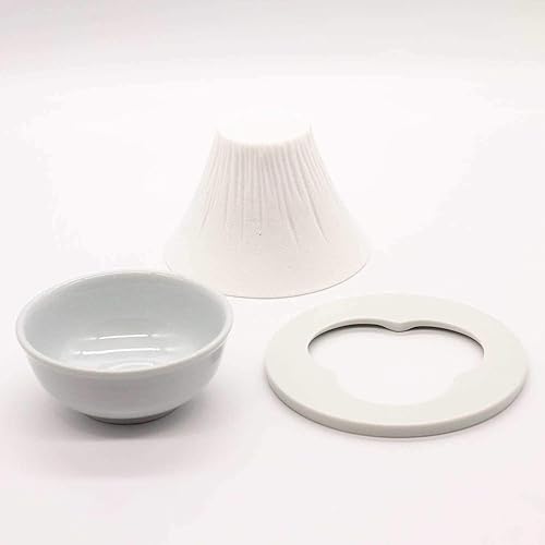 Miniatura 8 de COFIL FUJI Ceramic Coffee Filter Dripper with Dedicated Base and Saucer, White 1390400506