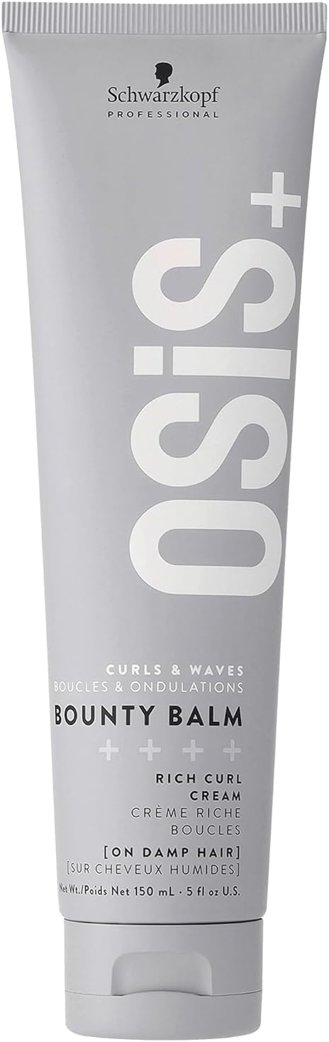 Bounty Balm Rich Curl Cream 5oz โ Curl Enhancing, Frizz Control & Humidity Protection for Wavy, Curly, Textured Hair