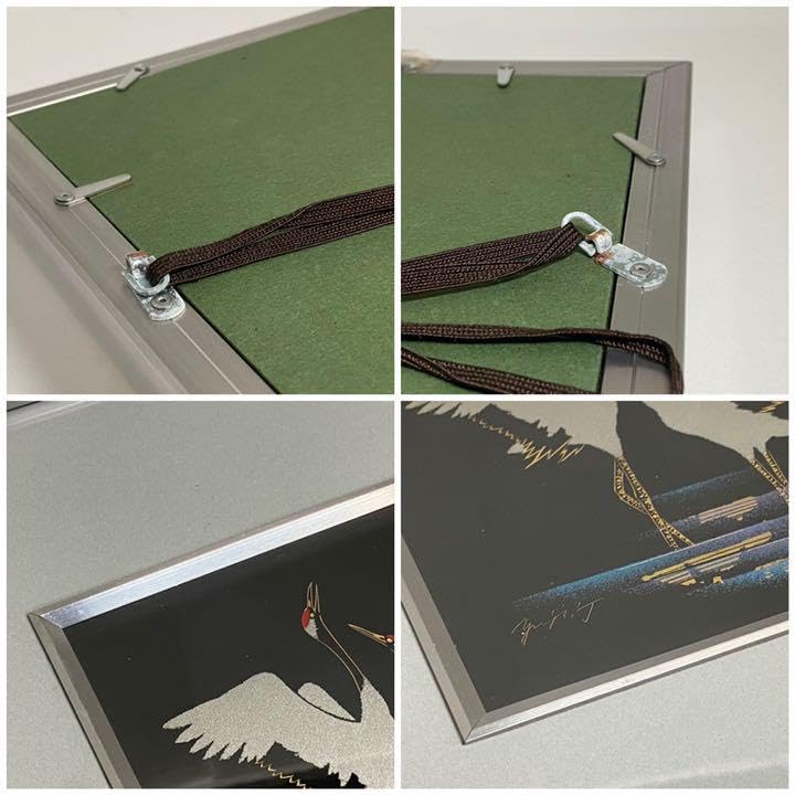 【未使用新品】輪島塗 沈金 飾皿 日ノ出鶴　伝統工芸士 沈金 友田裕次作 7周年記念価格！輪島塗 沈金】友田裕次「バラ」額装作品／漆芸 アート