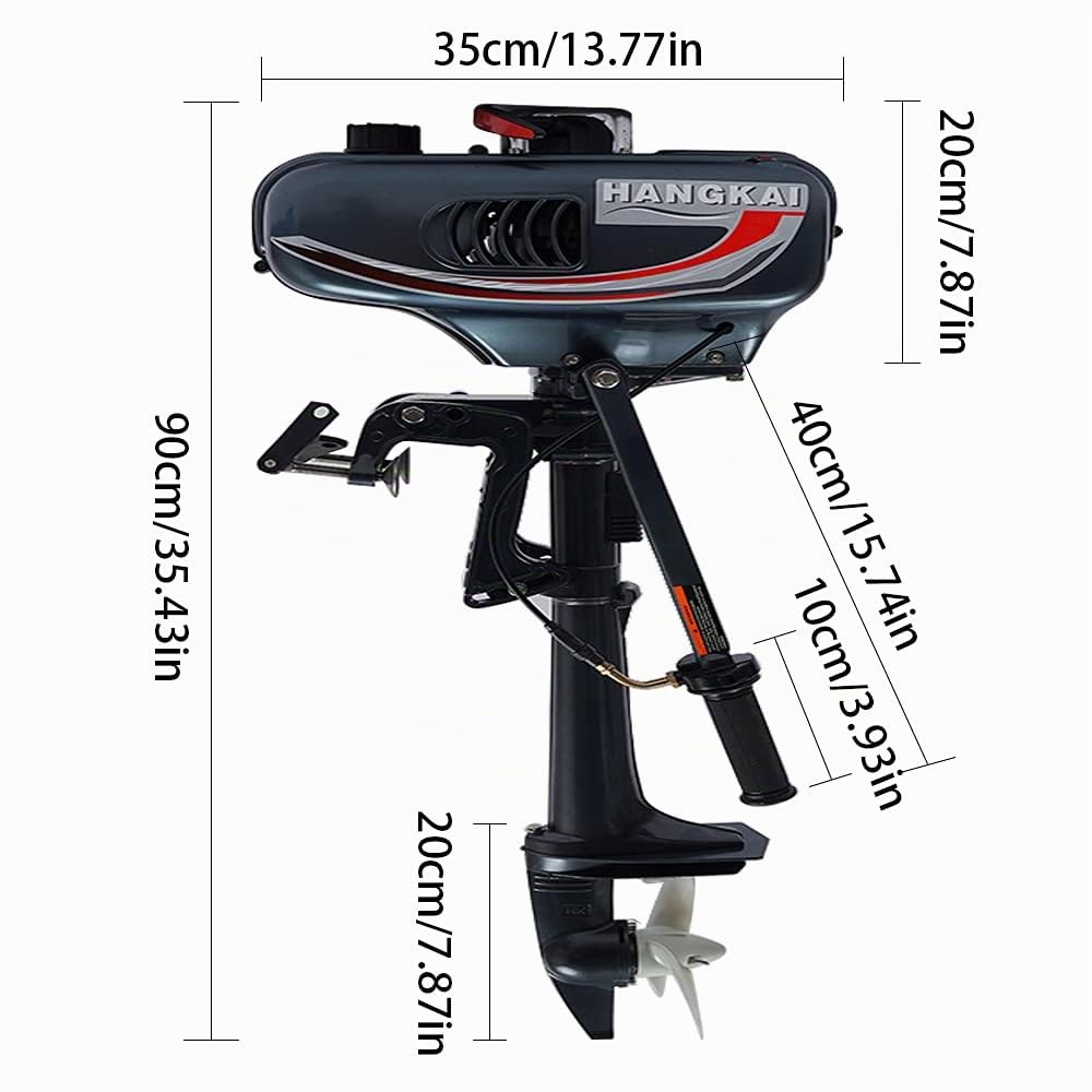 Motore fuoribordo a benzina 2 tempi 3,5 HP CDI Heavy Duty raffreddamento ad acqua