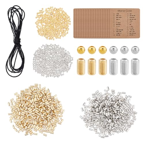 Perles en plastique pour bracelet en morse avec cordon en coton ciré et kit de tressage