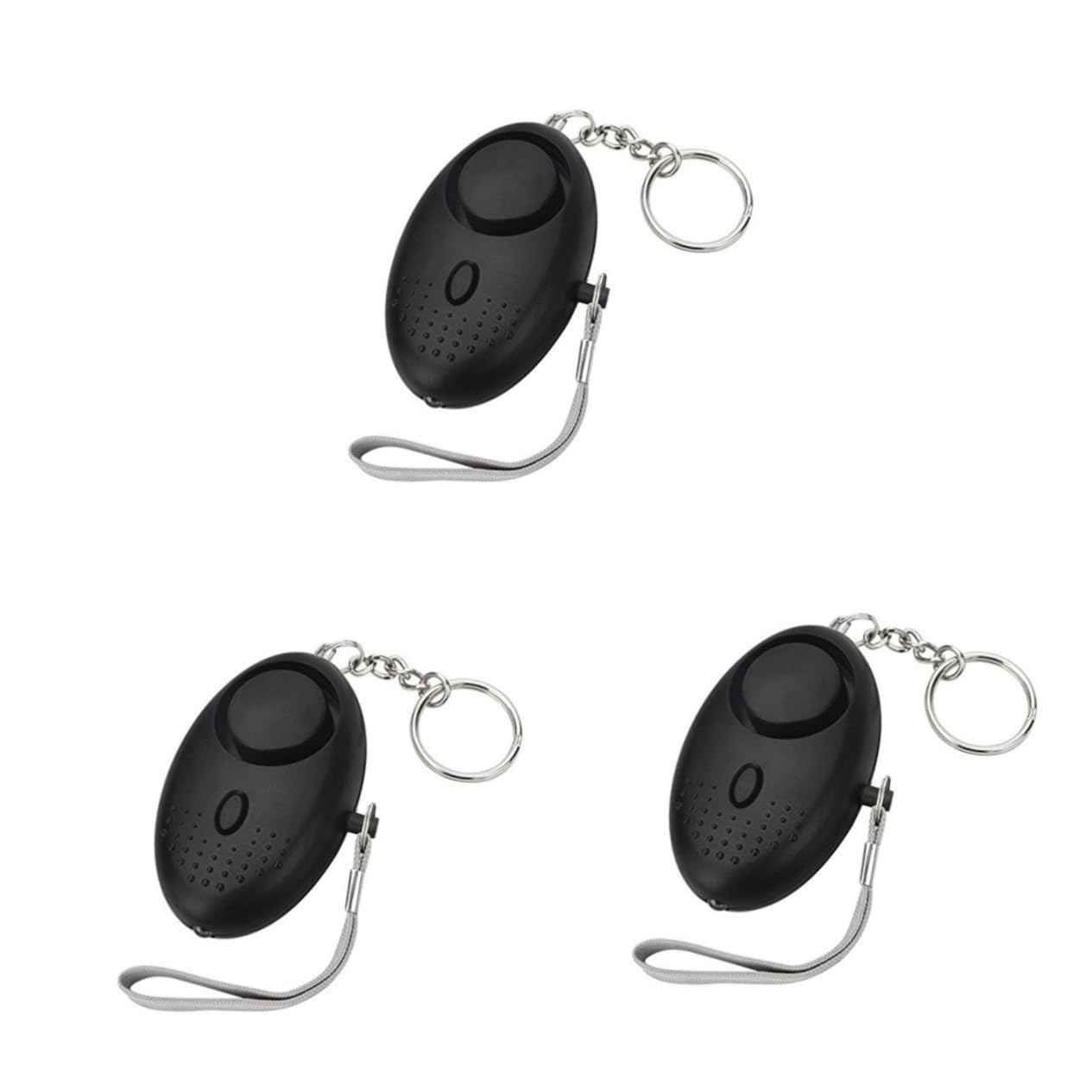 jojofuny 6pièces Alarme Personnelle LED Lot Lampe De Poche Sécurité pour Femmes Garçon Fille Et Personnes Âgées pour Sorties Nocturnes Noir